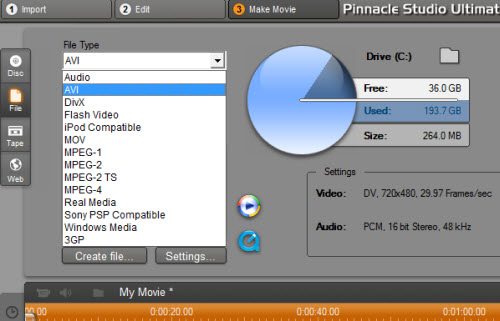 pinnacle studio 9 moviebox usb software