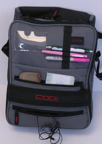 CODi Dispatch Vertical Laptop Bag inside flap