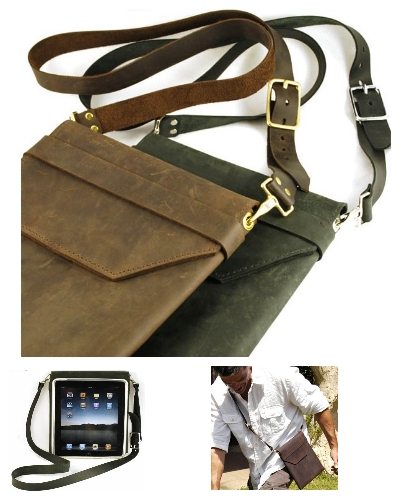 American made leather ipad case by mountain mike