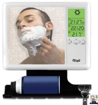 hammacher schlemmer weather station shaving mirror