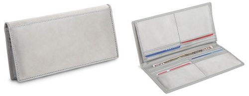 hammacher schlemmer womens stainless steel wallet