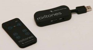 Railtones remote control and computer dongle