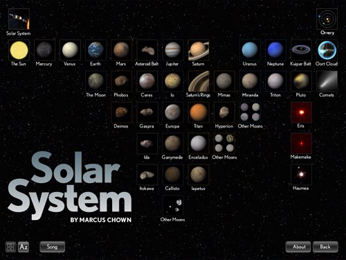 solar system app for ipad