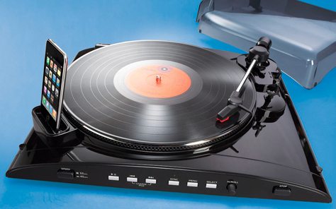 Sharper image ipod turntable