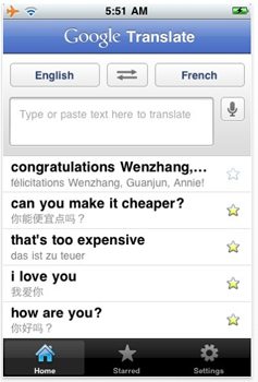 google translate app iphone