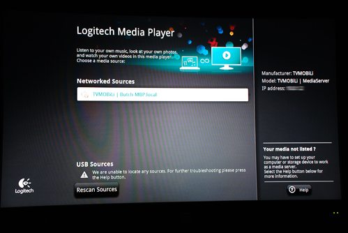 logitech media server refued to connect