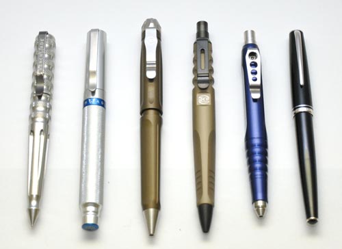 SureFire Writing Pen Tan Click Tailcap Mechanism