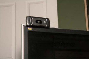 Logitech Webcam on top of screen