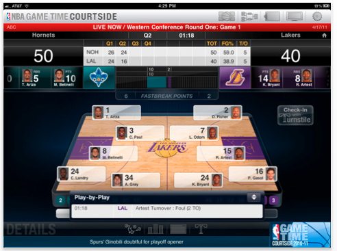 nba game time ipad app