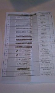 PT1290 labeler insert styles