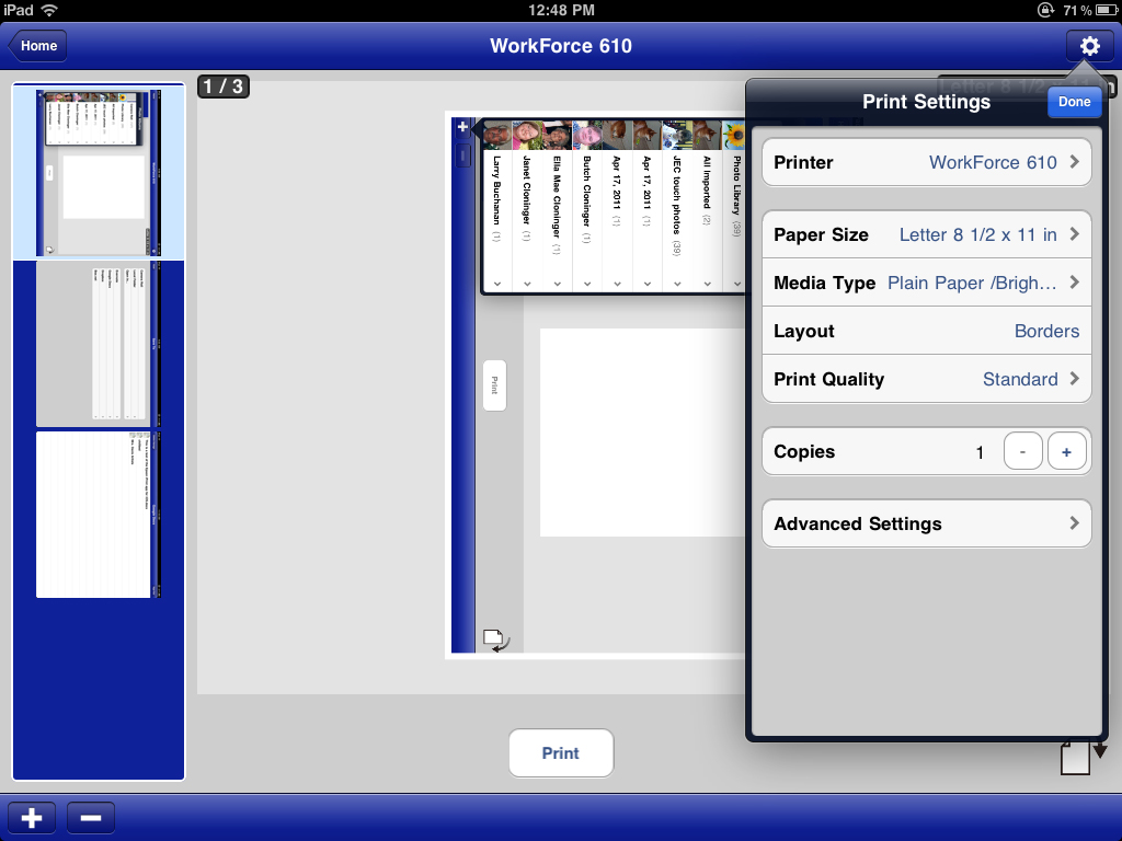 golf Squeak Flytte Epson iPrint App for iOS Review - The Gadgeteer