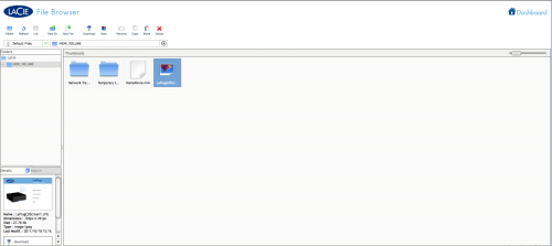 LaCieLePlugWebFileBrowser