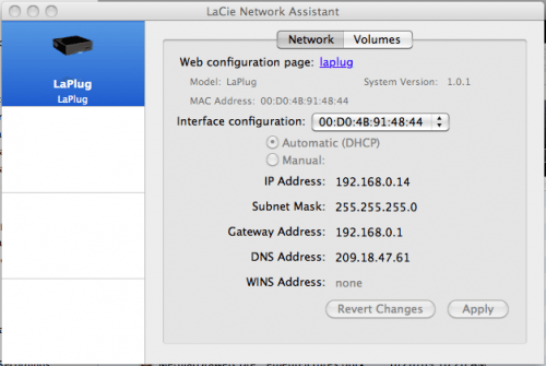 LaCieNetworkAssistant
