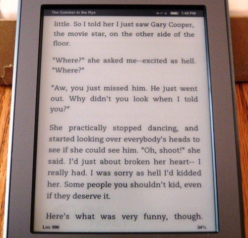 kindle page