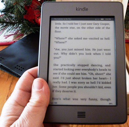 kindle thumb