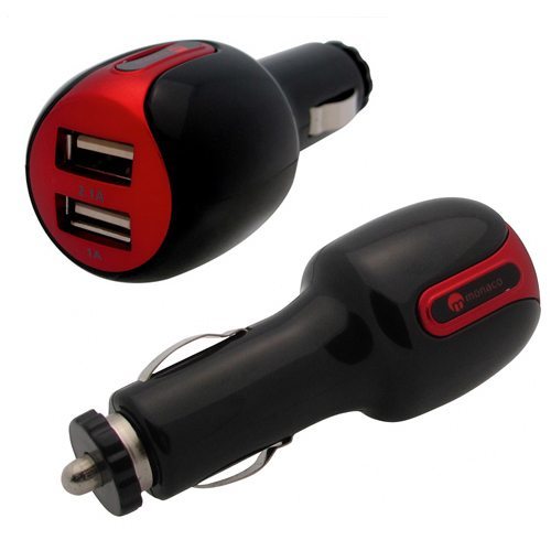 monaco dual usb car charger