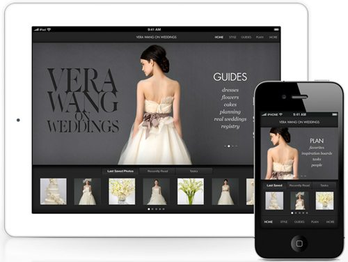 vera wang wedding planner app
