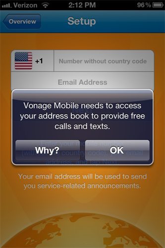 vonage mobile app 3