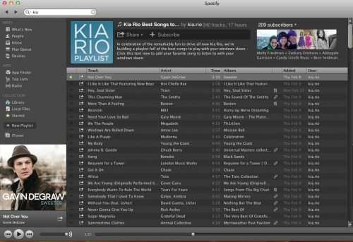 kia rio spotify post 2