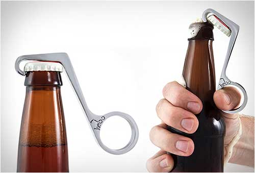 Unique One-Handed Bottle & Beverage Can Opener