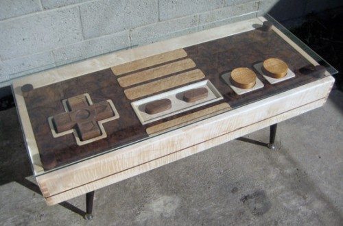 nintendo controller coffee table