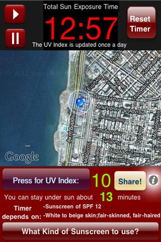 UV Sun app