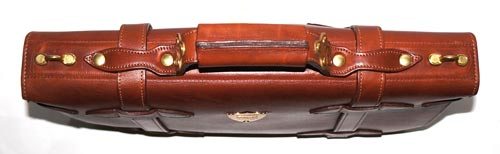 Leather Navigator Briefcase No. 1943, USA Made, Full-Grain