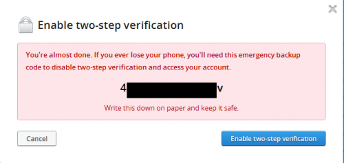 dropbox 2 step 7