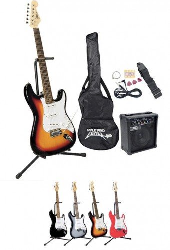 pyle PEGKT15 Beginner Electric Guitar Package