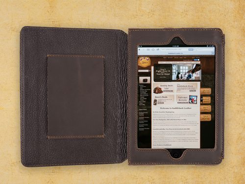 Saddleback Leather iPad Mini Case Dark Coffee Brown