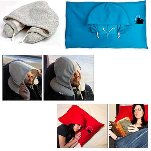 Travel pillow with outlet hoodie shark tank