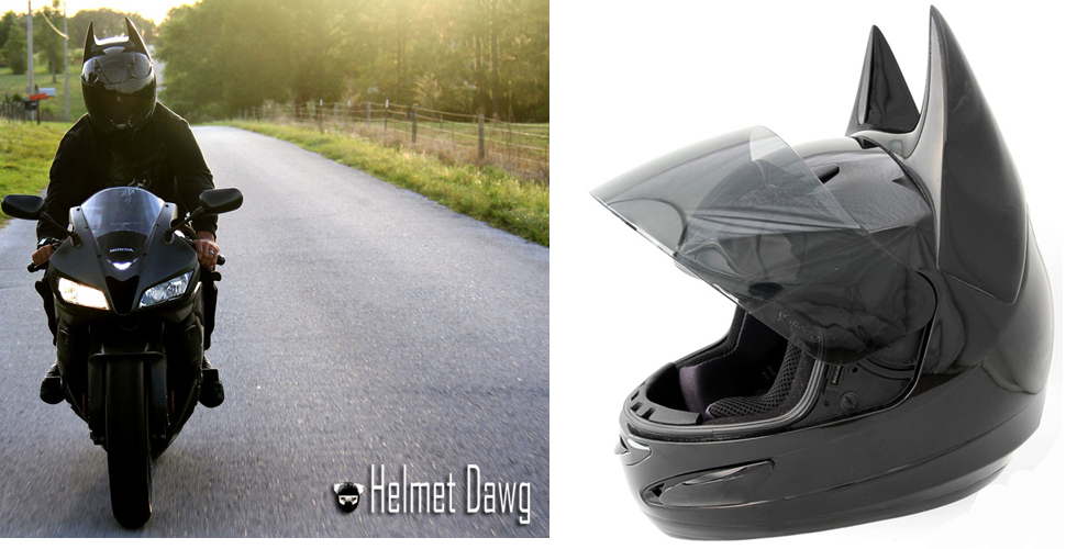 Casque de moto Batman par Helmet Dawg