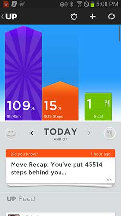 jawbone up move app ipad cannot find