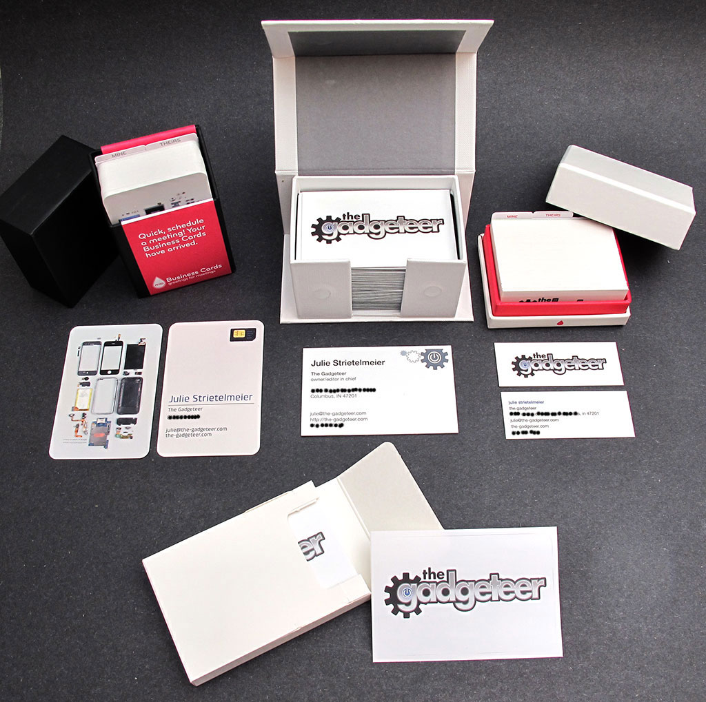 MOO custom business cards and stickers review The Gadgeteer