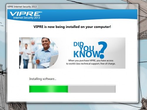 vipre-installing