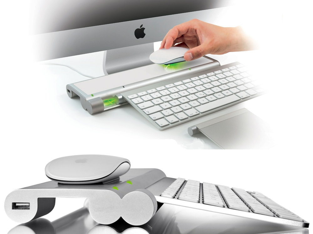 Charging station for your Apple Bluetooth keyboard, Magic Mouse, and Magic Trackpad The Gadgeteer