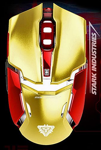 e blue marvel iron man mouse