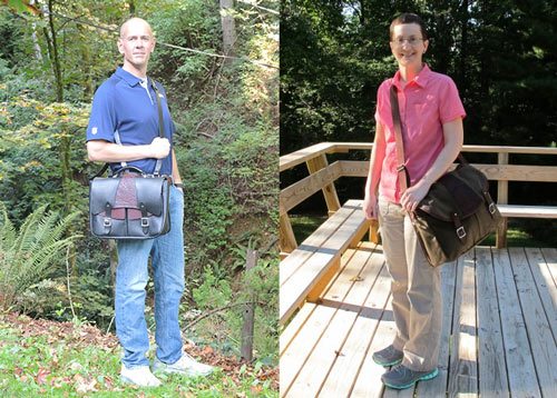 Crosstown Messenger Bag, Waxed Canvas & Leather, Tree of Life - Oberon  Design