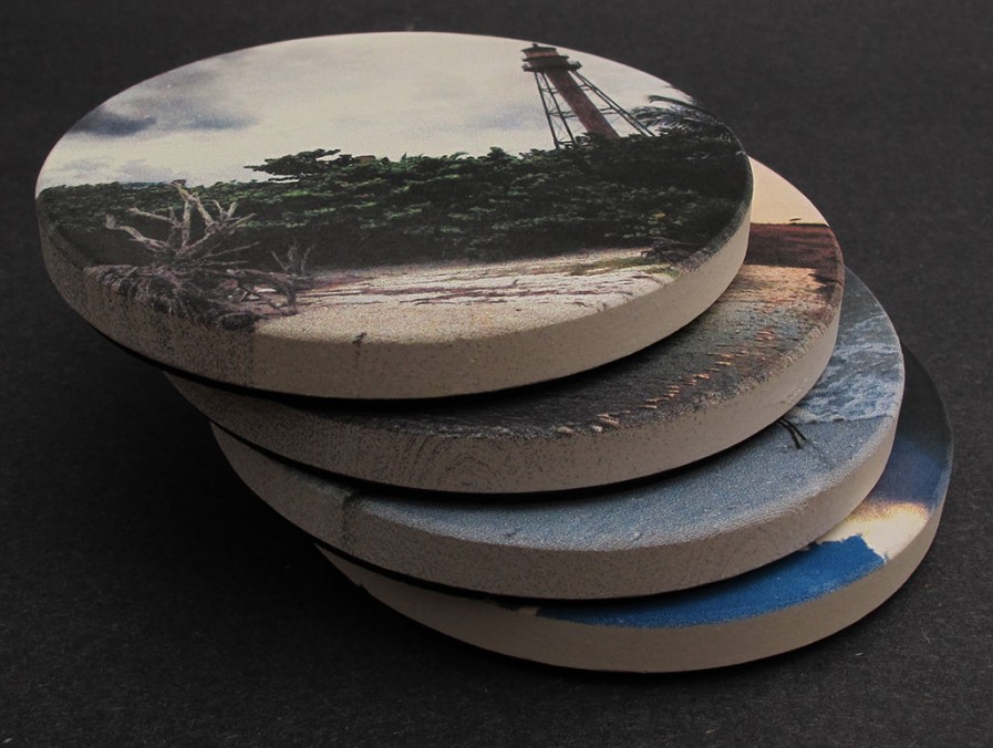 Coastermatic custom stone coasters review The Gadgeteer