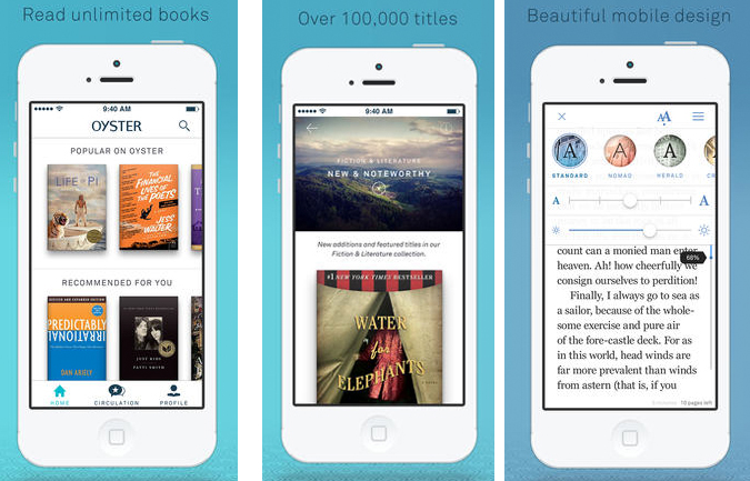 Oyster is an unlimited book reading app - The Gadgeteer