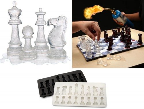 thinkgeek ice chess set