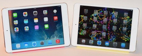 First-gen iPad mini (left), iPad mini with Retina display (right)