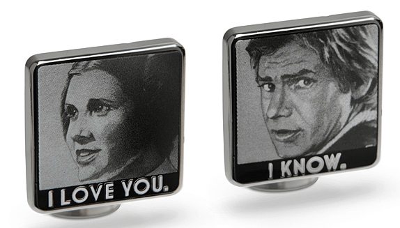 leia solo cufflinks