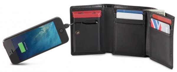 smartphone charging wallet