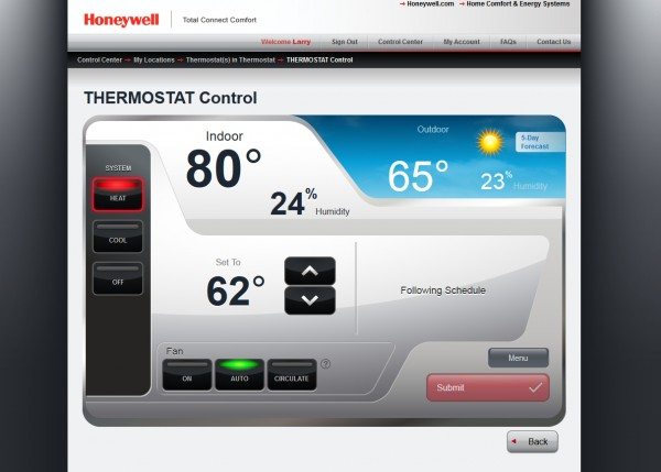 Honeywell Wi-Fi Smart Thermostat-8