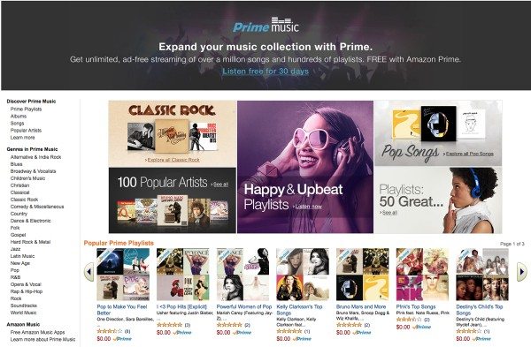 amazon prime music streaming service