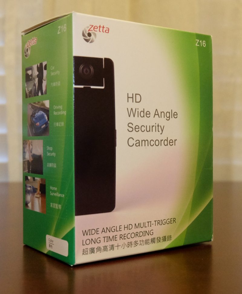Zetta Z16 HD Wide Angle Intelligent Security Camcorder review - The ...