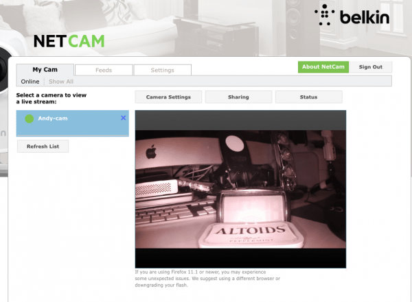 belkin netcam HD+12