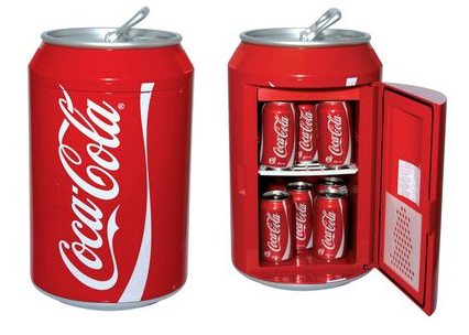 coca cola can fridge