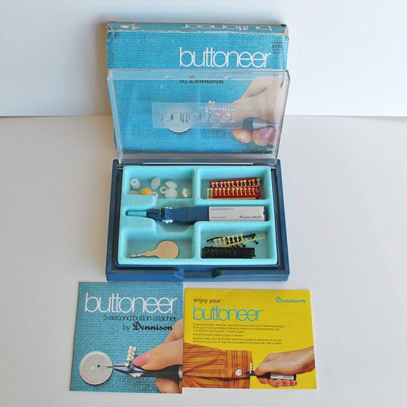  Buttoneer Button Fastening System - New and Improved